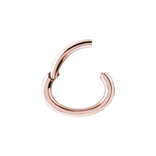 Rose Gold Steel Oval Rook Ring - Essential Beauty