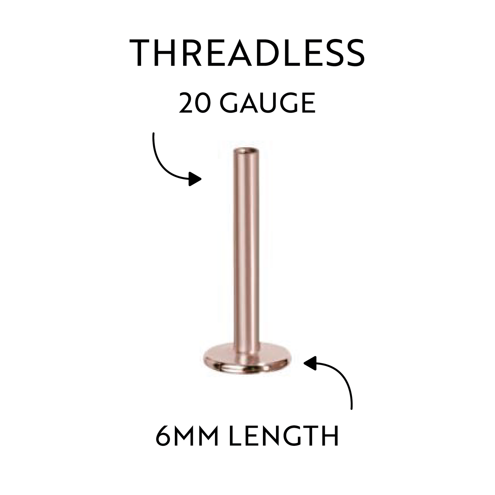 20 gauge threadless labret deals