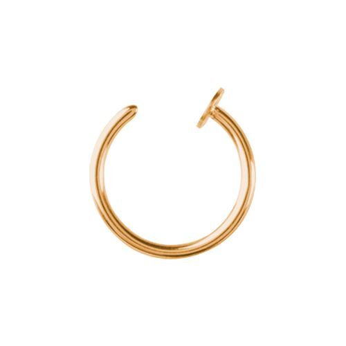 Gold Steel Open Nose Ring Shop Body Piercing Jewellery Essential