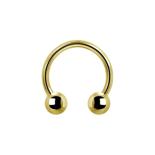 Gold Steel Septum Ring