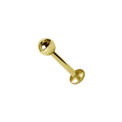 Gold Steel Flat Back Labret