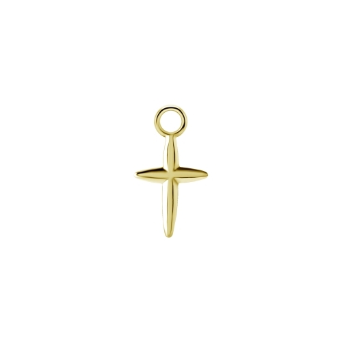 Gold Nickel Free Cobalt Chrome Cross Jewellery Charm