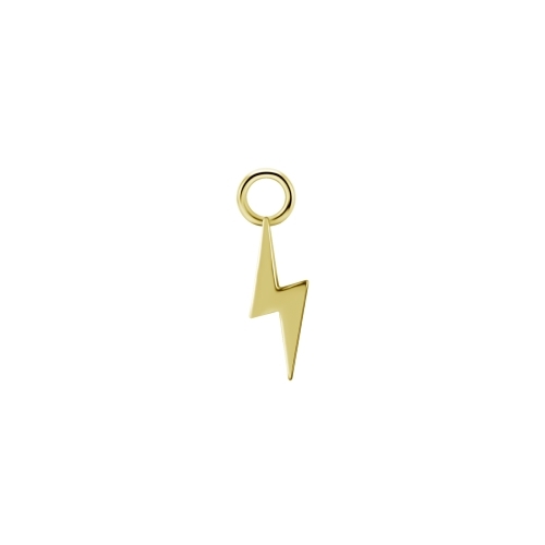 Gold Nickel Free Cobalt Chrome Jewellery Charm - Flash Premium Zirconia