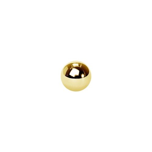 Gold Steel Micro Ball 16 Gauge - 3mm
