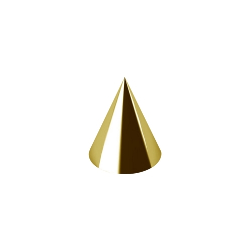 Gold Steel Micro Spike 16 Gauge - 3mm