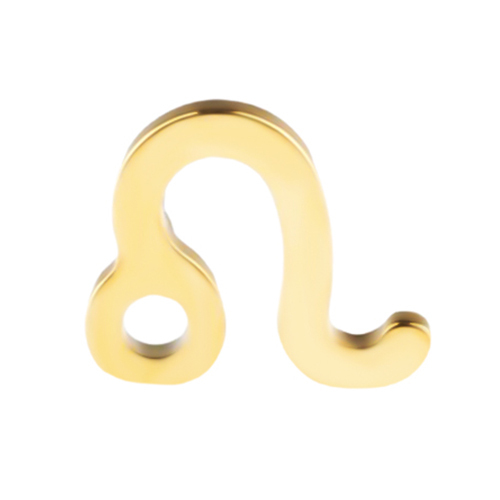 Gold Titanium Internal Thread Labret - Leo