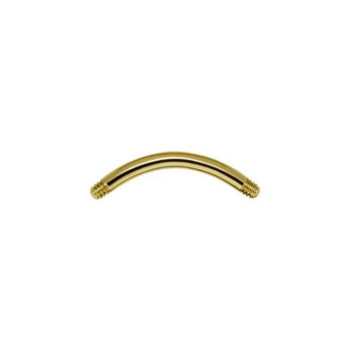 Gold Titanium Nipple and Belly Post