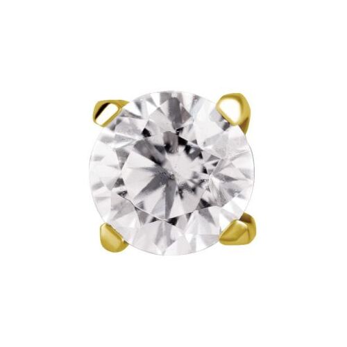 Gold Titanium - Premium Zirconia (Type R) Internal Thread Labret Attachment