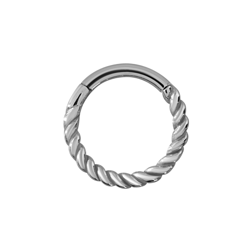 Surgical Steel Conch Ring - Twisted Wire