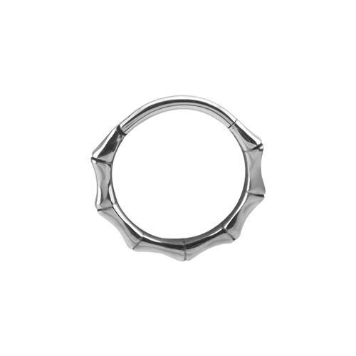 Surgical Steel Conch Ring - Bamboo 16 Gauge - 12mm