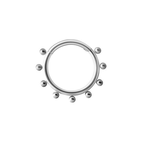 Surgical Steel Septum Ring - Multi-Ball Halo 16 Gauge - 8mm