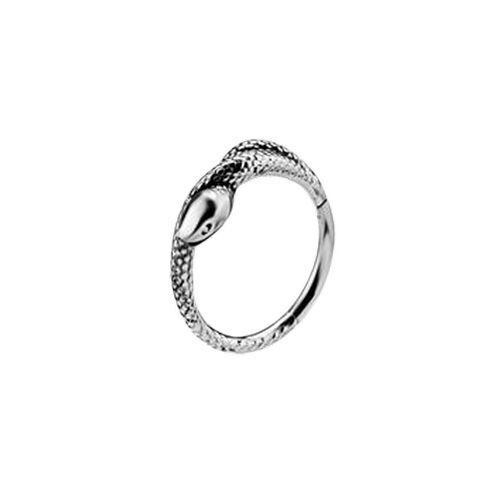 Surgical Steel Hinged Ring - Snake