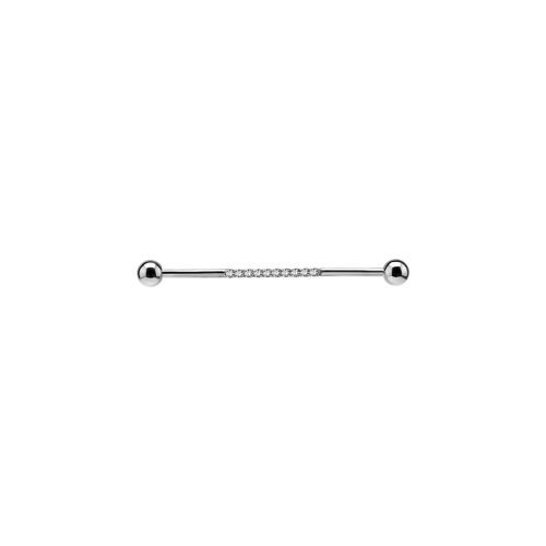 Surgical Steel Industrial Bar - Cubic Zirconia