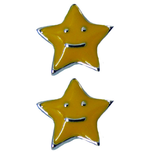 Silver Palladium - Smiley Face Star