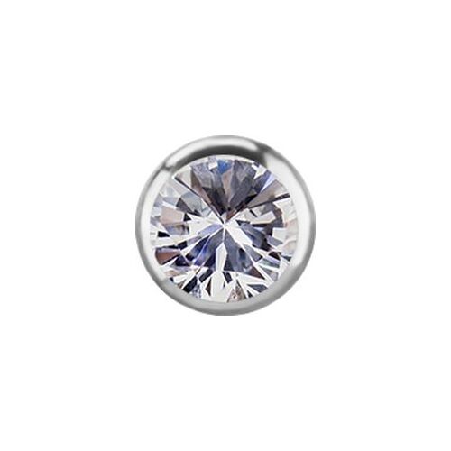 Titanium - Premium Zirconia - 2.35mm (Type R) Internal Thread Labret Attachment