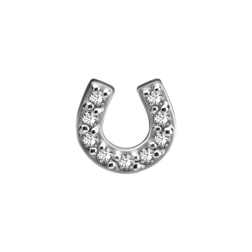 Surgical Steel - Premium Zirconia Horseshoe - 6mm (Type R) Internal Thread Labret Attachment