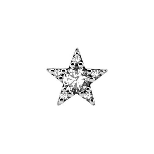 Surgical Steel - Premium Zirconia - Star - 7mm (Type R) Internal Thread Labret Attachment