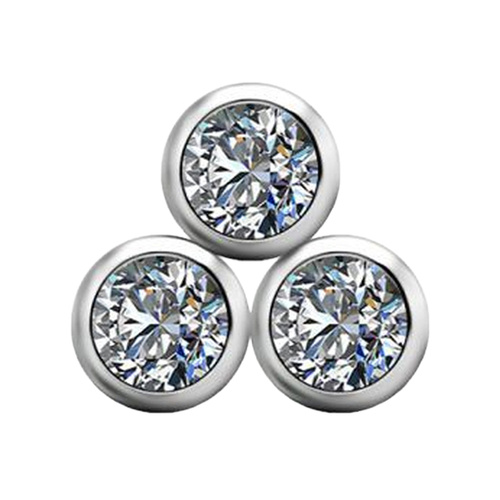 Titanium - Premium Zirconia - Trio - 2.5mm (Type R) Internal Thread Labret Attachment