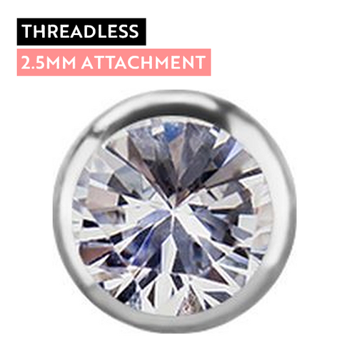 Titanium - Premium Zirconia - 2.5mm Threadless Attachment