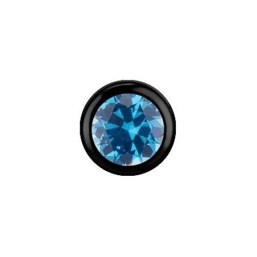 Black Titanium - Aqua Premium Zirconia - 4mm Threadless Attachment
