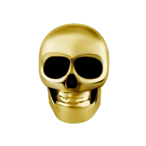 Gold Steel - Skull - 6.5mm Threadless Attachment