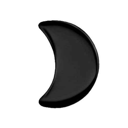 Black Titanium - Moon - 4mm Threadless Attachment