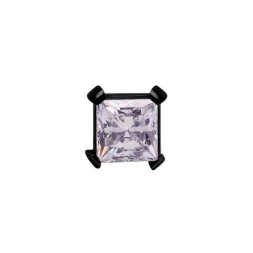 Black Titanium - Premium Zirconia Square - 5mm Threadless Attachment