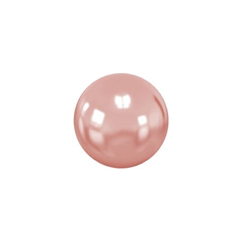 Rose Gold Titanium Ball - 3mm - Threadless Attachment