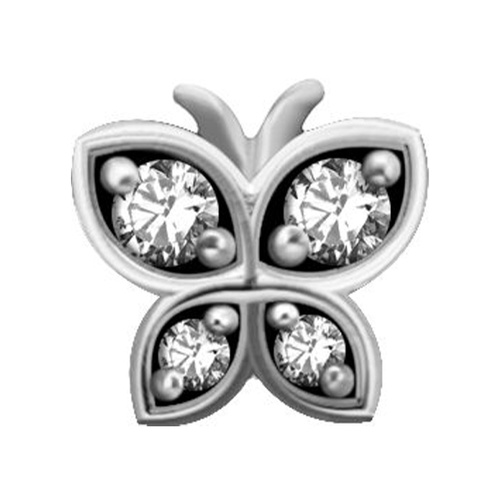 Surgical Steel - Premium Zirconia - Butterfly - 5.5mm Threadless Attachment