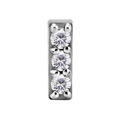 Surgical Steel - Premium Zirconia - Rectangle - 5.5mm Threadless Attachment