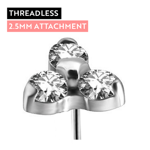 Titanium - Premium Zirconia - Trinity - 2.5mm Threadless Attachment