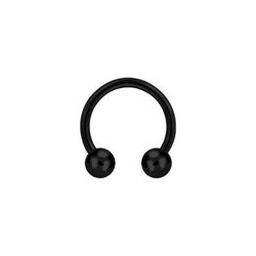 Black Steel Septum Ring 