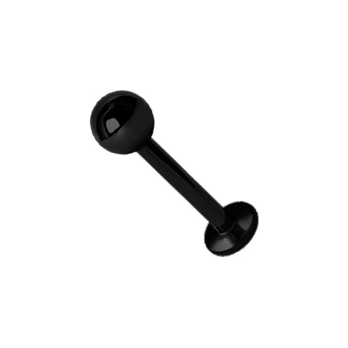 Black Steel Flat Back Labret