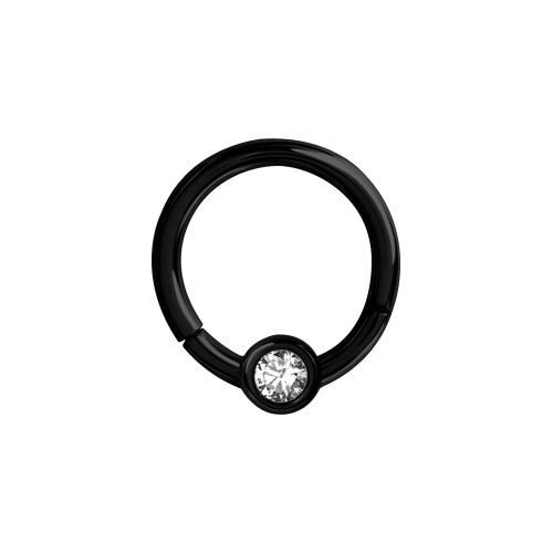 Black Steel Septum Ring