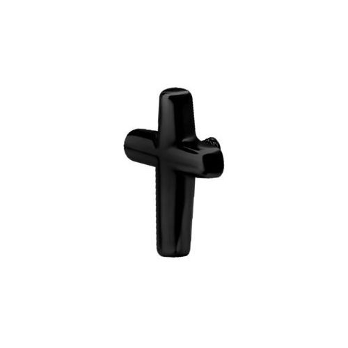 Black Steel Attachment for (Type-S) Internal Thread Labret - Cross - 6mm
