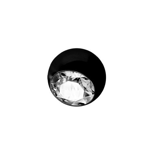 Black Titanium Jewelled Ball Attachment