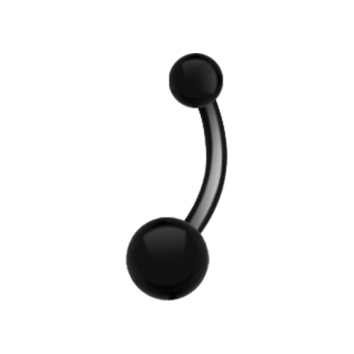 Black Titanium Belly Ring