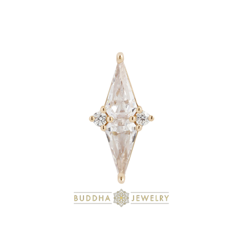 High Society - 14K Gold Attachment for Threadless Labret