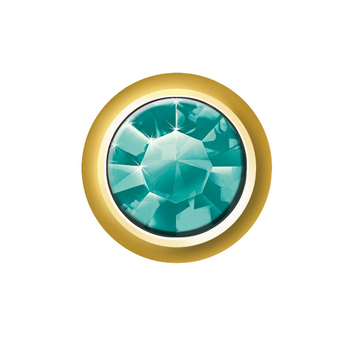 Sterilear Ear Studs Emerald May Mini Gold 