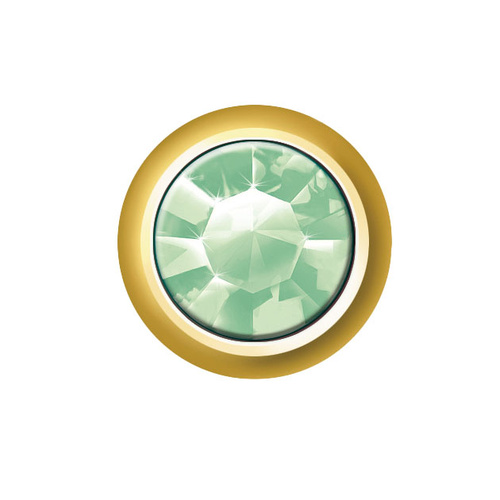 Sterilear Ear Studs Peridot August Mini Gold 