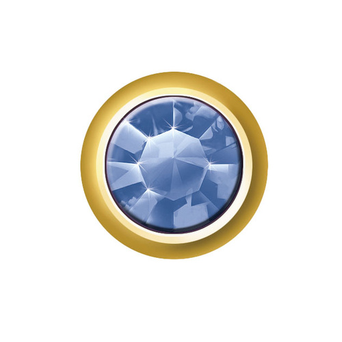 Sterilear Ear Studs Sapphire September Mini Gold 