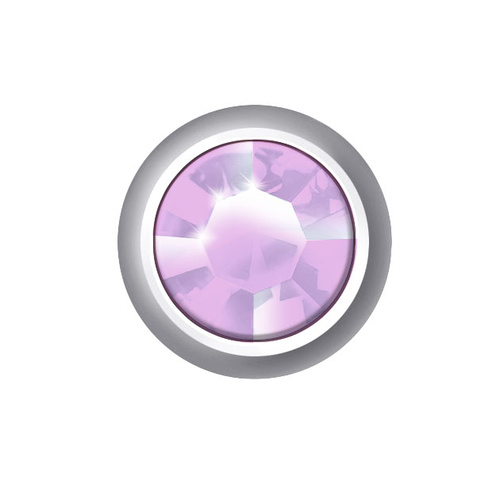 Sterilear Ear Studs Amethyst June Mini Silver 