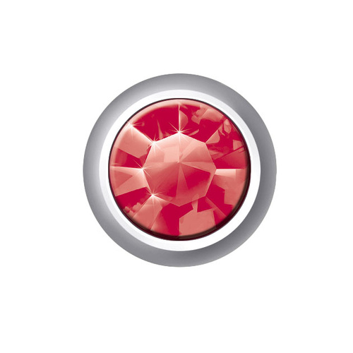 Sterilear Ear Studs Ruby July Mini Silver 