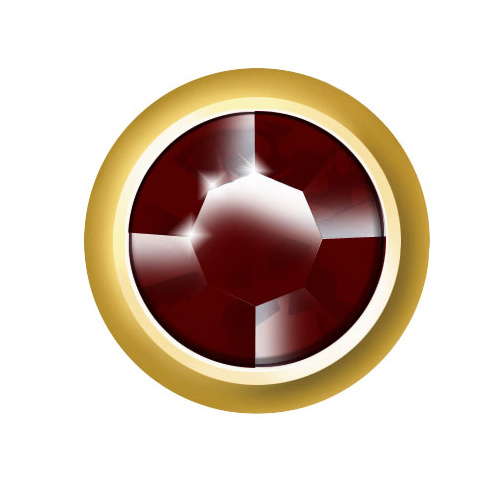 Sterilear Ear Studs Siam January Regular Gold 