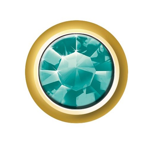 Sterilear Ear Studs Emerald May Regular Gold 