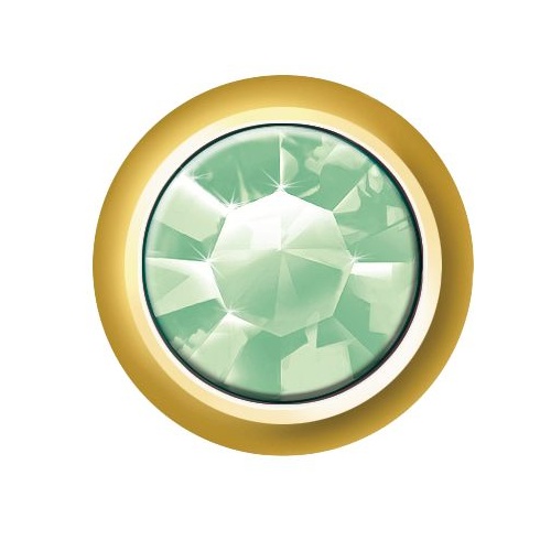 Sterilear Ear Studs Peridot August Regular Gold 