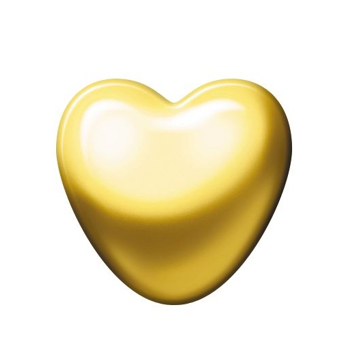 Sterilear Ear Studs Heart Shape Regular Gold 