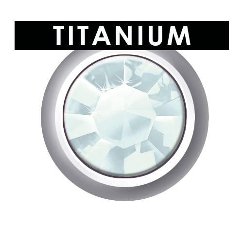 Sterilear Ear Studs Aquamarine Titanium March Regular 