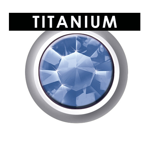 Sterilear Ear Studs Sapphire Titanium September Regular 
