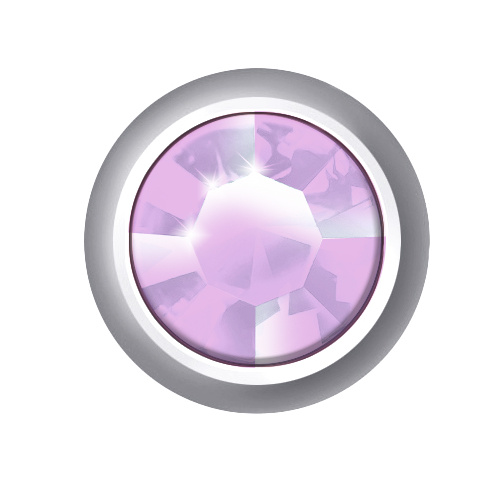 Sterilear Ear Studs Amethyst June Regular Silver 